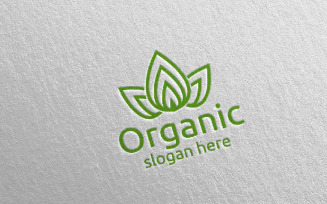 Natural and Organic design Logo Template