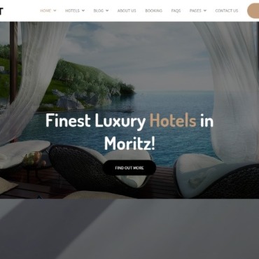 Booking Accommodation Website Templates 100739