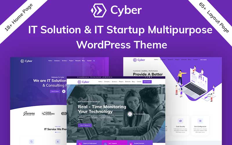 Cyber - IT Solutions & IT Startup WordPress Theme