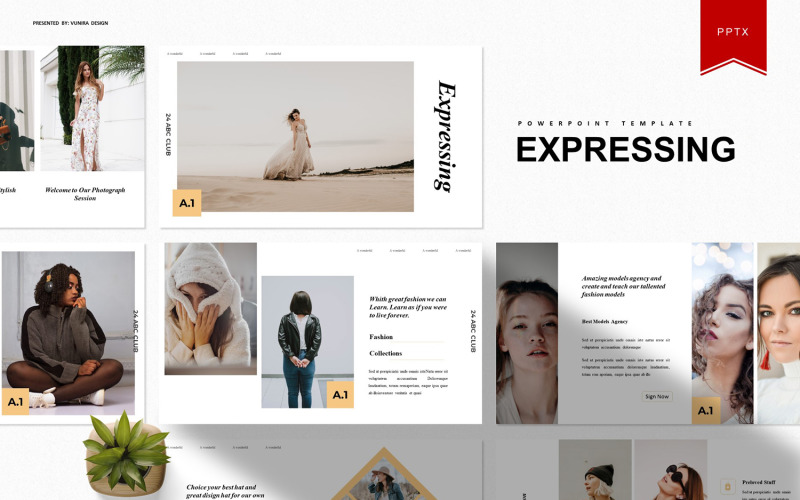 Expressing | PowerPoint template PowerPoint Template