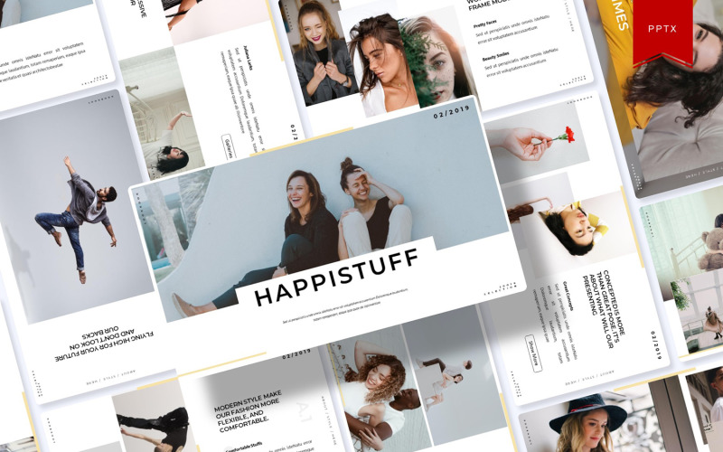 Happistuff | PowerPoint template PowerPoint Template
