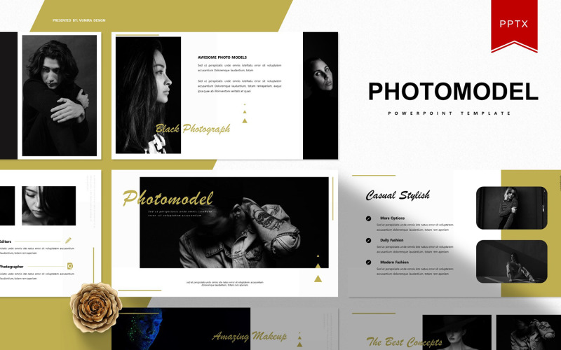 Photomodel | PowerPoint template PowerPoint Template