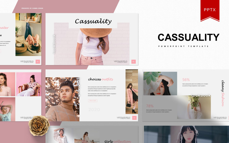 Casssuality | PowerPoint template PowerPoint Template