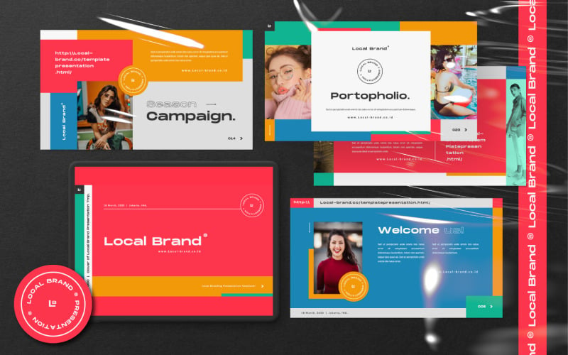 Local Brand Presentation PowerPoint template PowerPoint Template