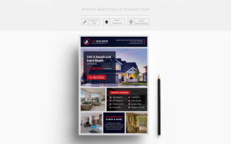 Modern Real Estate & Property Flyer - Corporate Identity Template