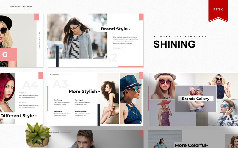 Shining | PowerPoint template PowerPoint Template