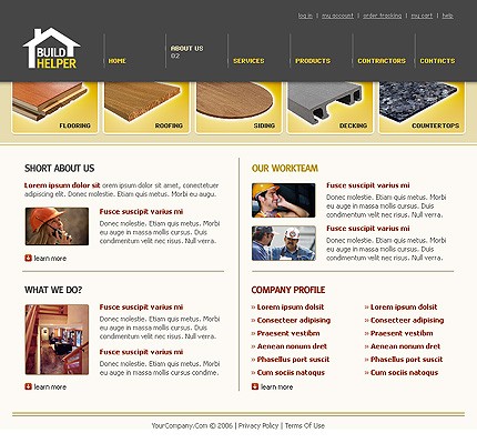 roof website templates by daniel c adams