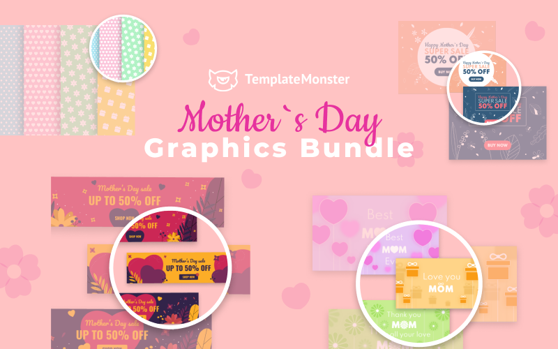 Template #101020 Mother&#039;s Day Webdesign Template - Logo template Preview