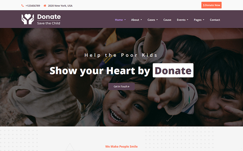 Donate - Charity HTML5 Website Template