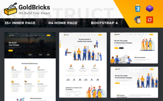 GoldBricks - Construction Agency Website Template