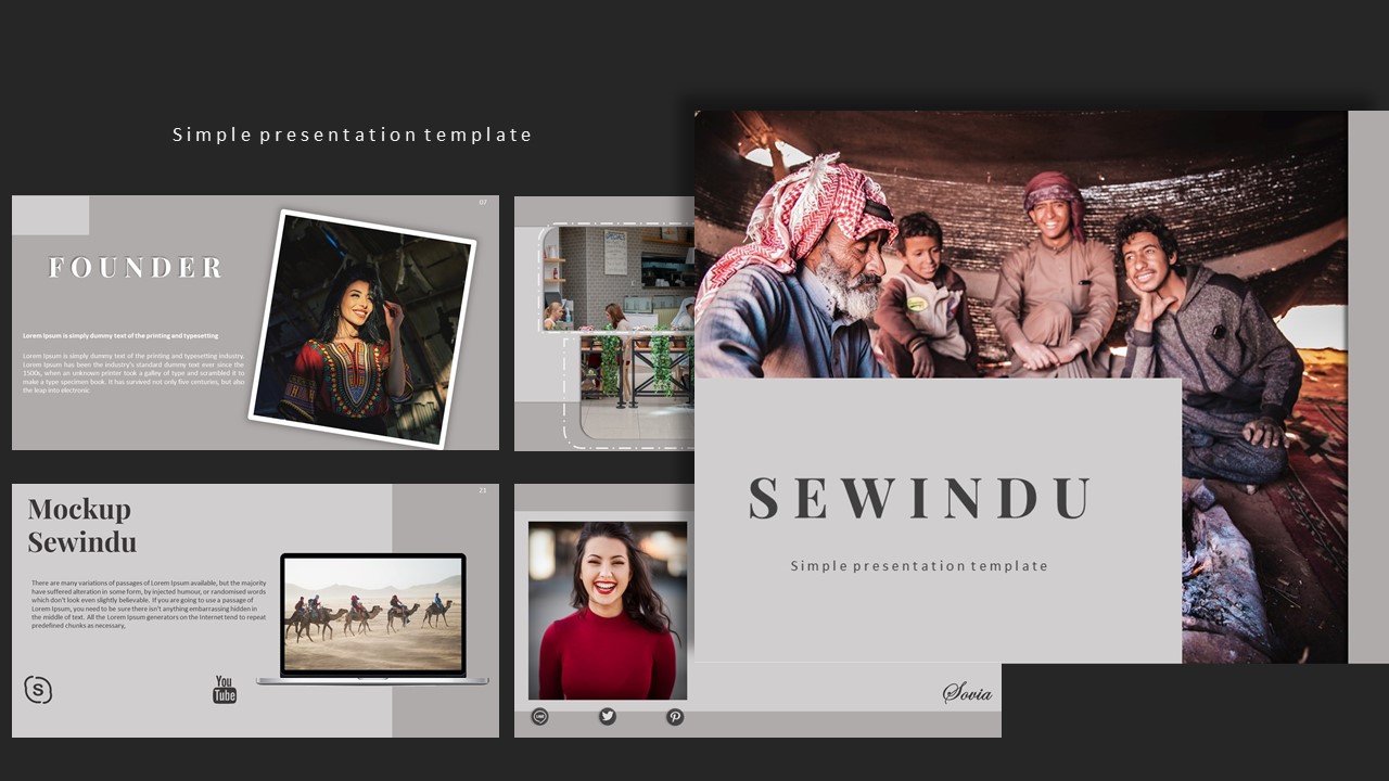Sewindu Creative Business PowerPoint Template