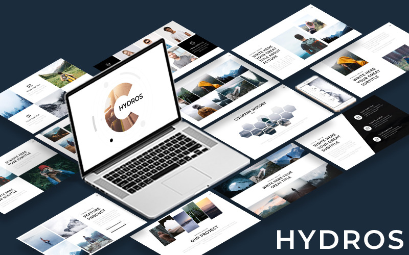 Hydros - Minimal PowerPoint template PowerPoint Template
