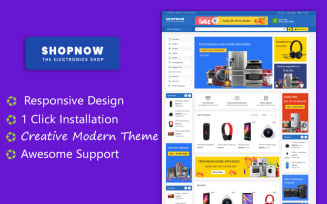 ShopNow Electronics Multipurpose Responsive Theme OpenCart Template