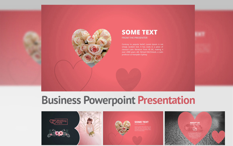 Wedding Style PowerPoint template PowerPoint Template