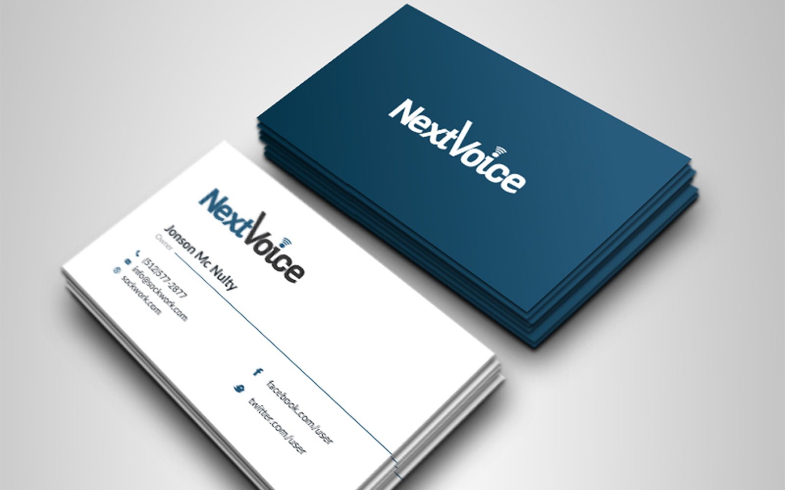 Template #101207 Bizcard Biz-card Webdesign Template - Logo template Preview