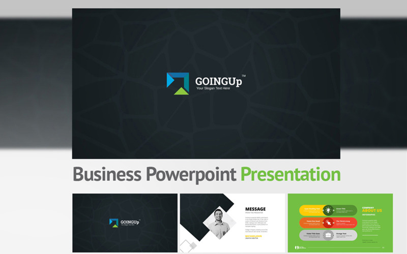 Goingup PowerPoint template PowerPoint Template