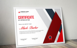 Modern Geometric Certificate Template