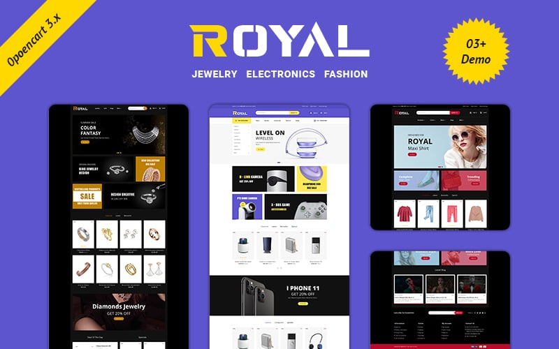 Royal-Multipurpose Responsive Theme OpenCart Template