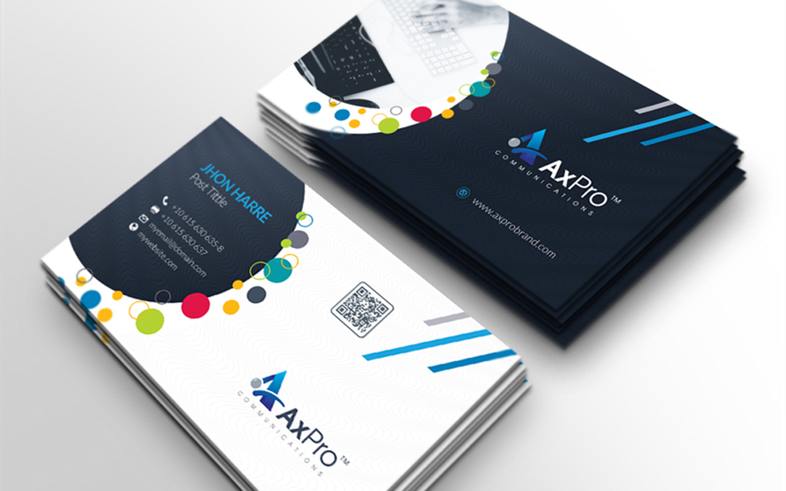 Template #101325 Bizcard Biz-card Webdesign Template - Logo template Preview