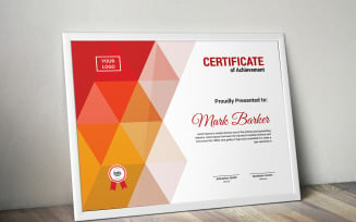 Modern Poly Certificate Template