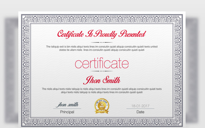 New Business Certificate Template