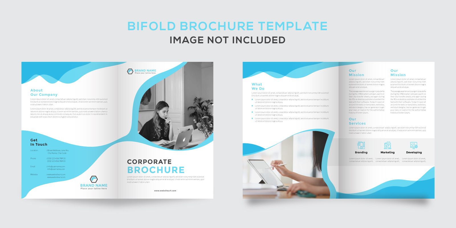 Kit Graphique #101464 Bi-fold Brochure Divers Modles Web - Logo template Preview