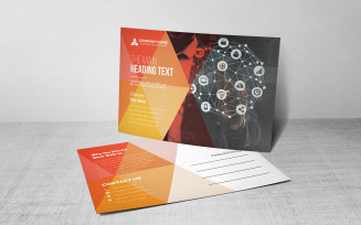 Modern Triangular Postcard - Corporate Identity Template