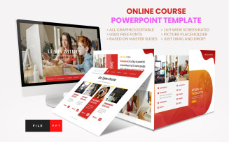 Online Course - Education PowerPoint template