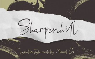 Sharpenhill Font