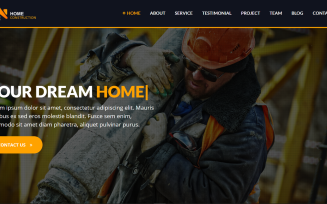HomeConstruction - Builder Landing Page Template