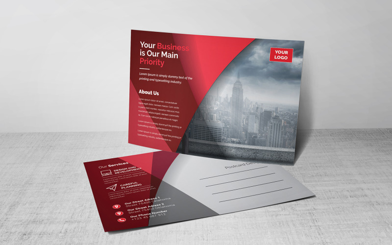 Modern Postcard - Corporate Identity Template