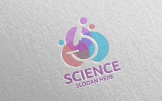 Science and Research Lab Design 2 Logo Template