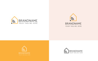 Smart Home Logo Template