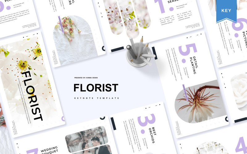 Florist - Keynote template Keynote Template