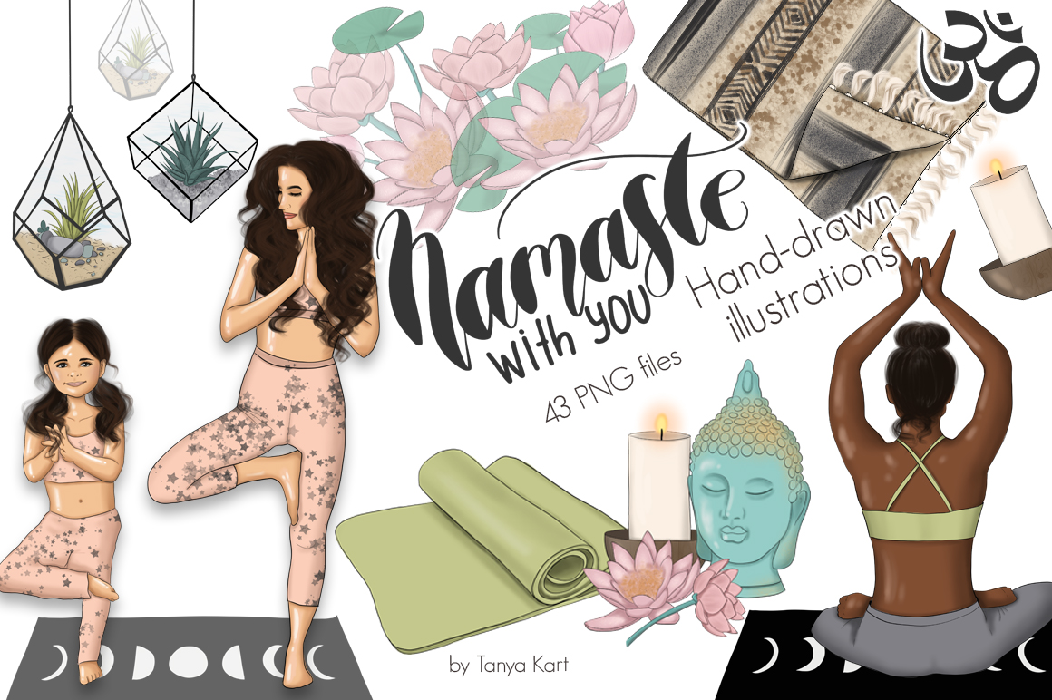 Kit Graphique #101707 Namaste Yoga Divers Modles Web - Logo template Preview