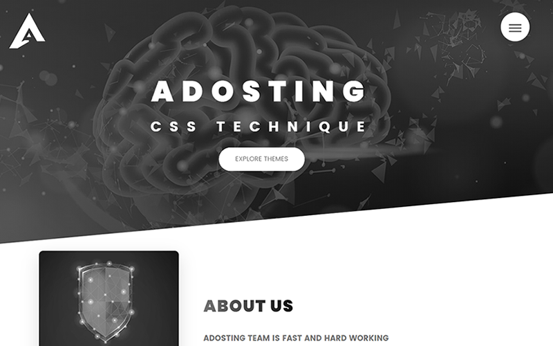 Adosting Creative Html5 & Css3 Responsive Theme Website Template