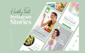 Healthy Food Instagram Stories Social Media Template