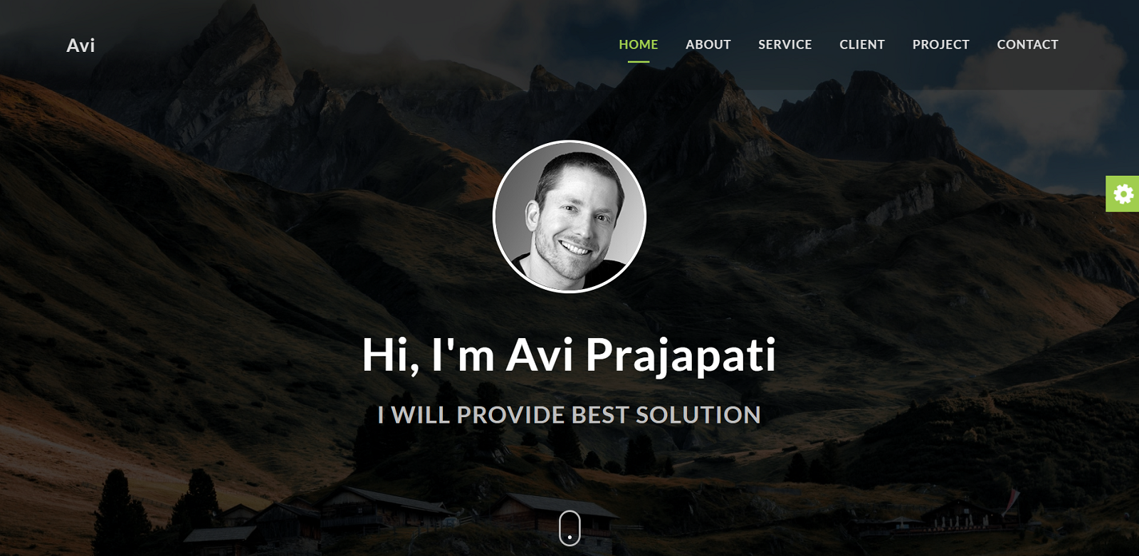 Modello di Landing Page Responsive #101714 "Avi - Portfolio Multipurpose"