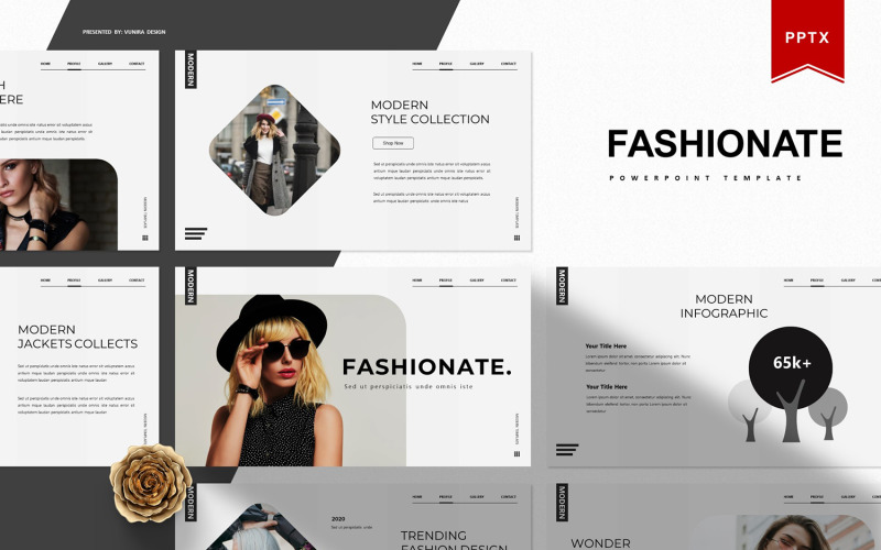 Fashionate | PowerPoint template PowerPoint Template