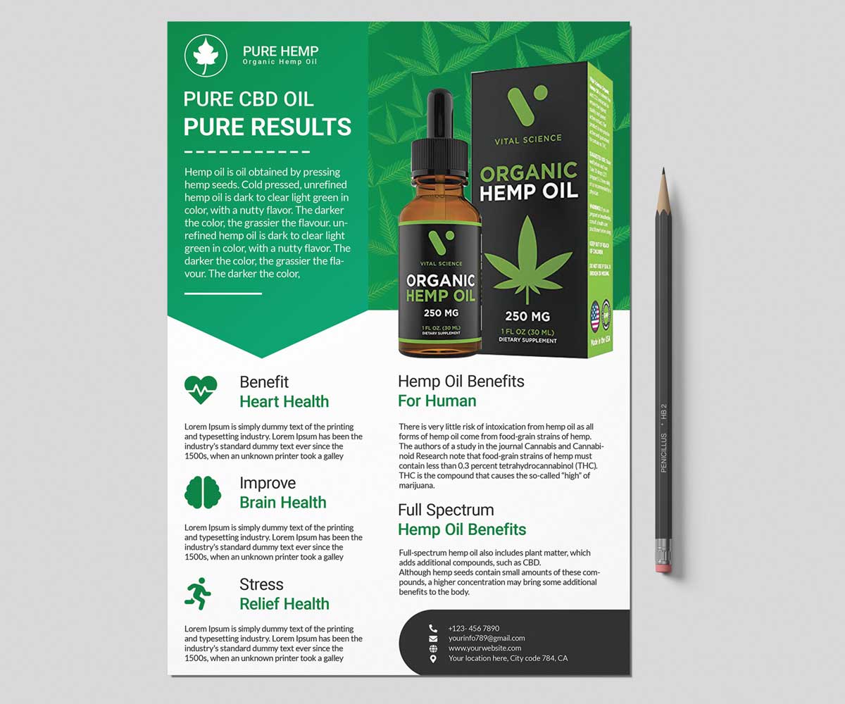 Template #101985 Flyer Cbd Webdesign Template - Logo template Preview