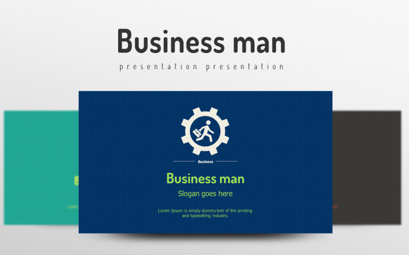 Business Man PowerPoint template PowerPoint Template