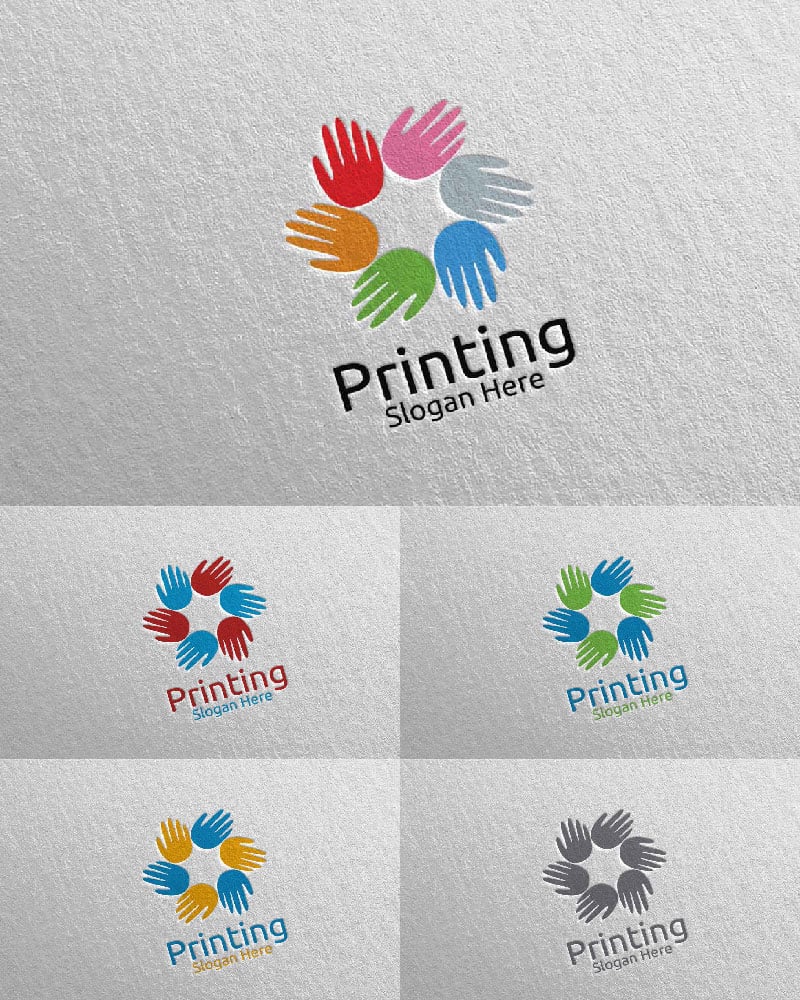 Template #102133 Logo Printing Webdesign Template - Logo template Preview