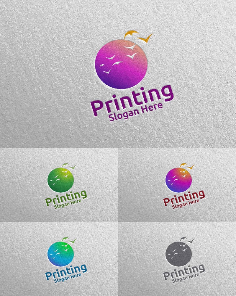 Template #102140 Logo Printing Webdesign Template - Logo template Preview