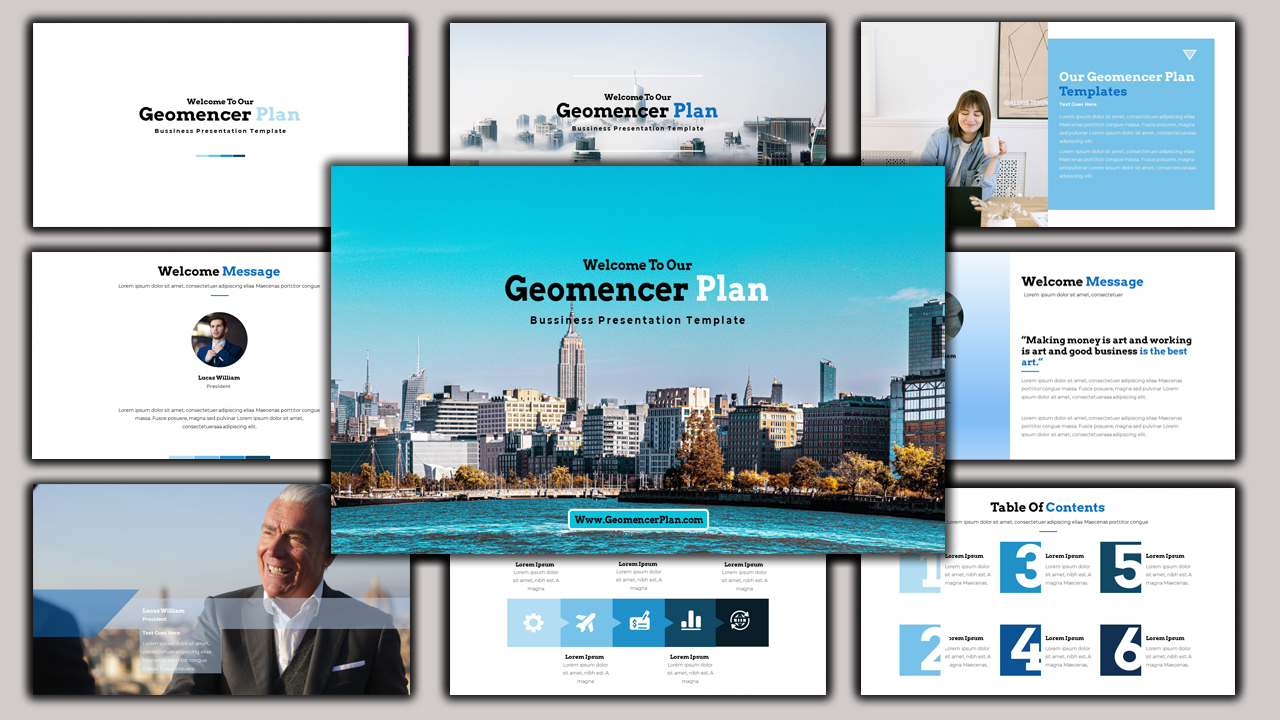 Geomancer - Creative Business Plan PowerPoint Template