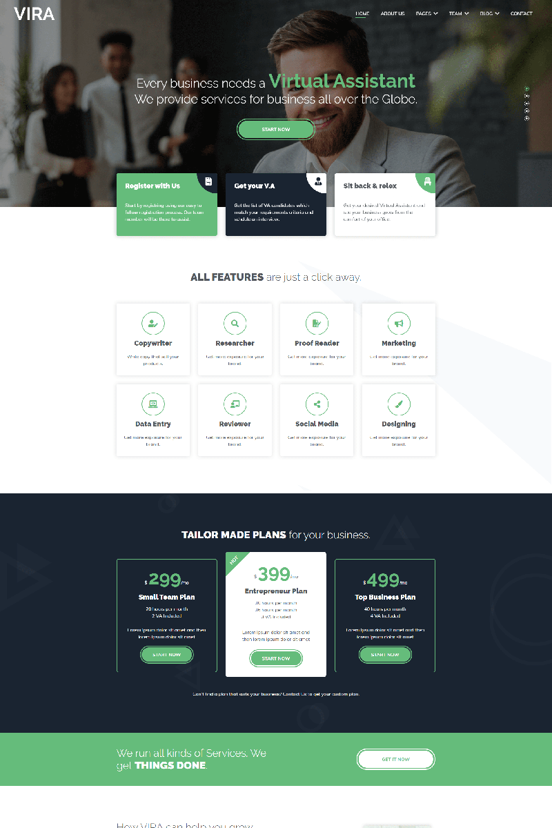 Plantilla Web "VIRA" #102148