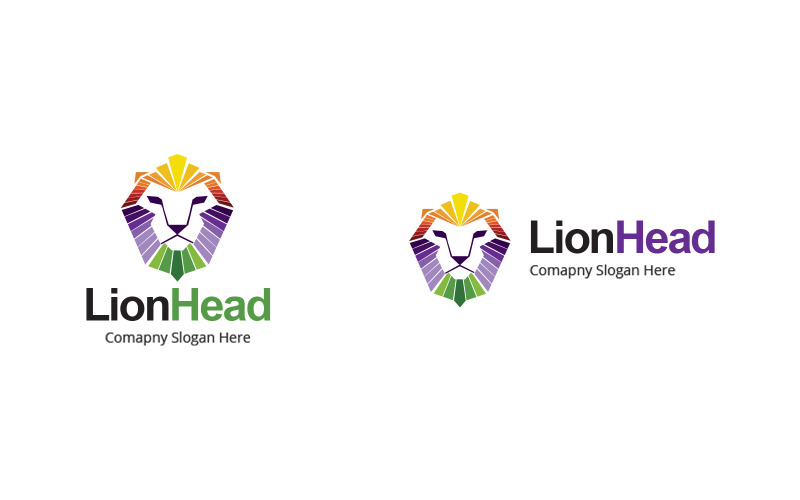 Lion Head Logo Template
