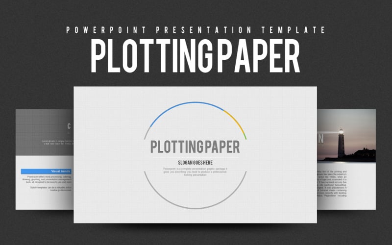 Plotting Paper PowerPoint template PowerPoint Template