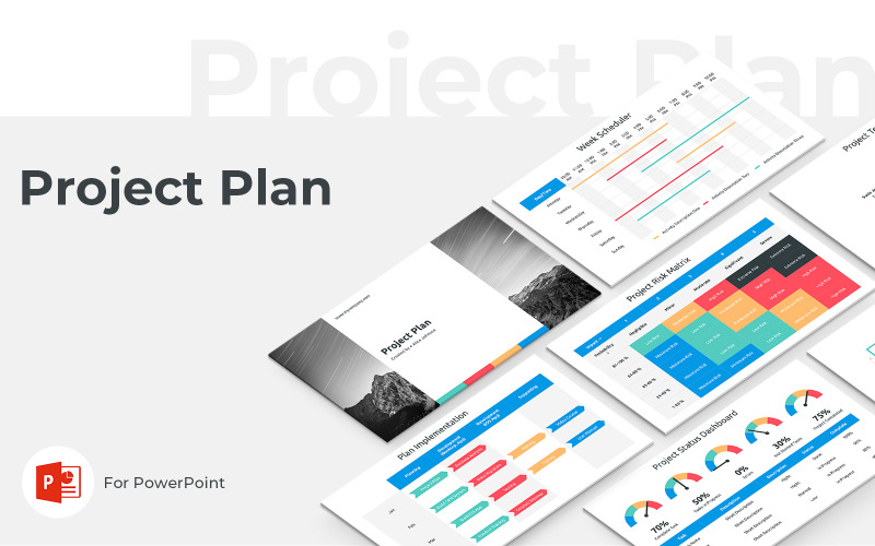 Project Plan Presentation PowerPoint template PowerPoint Template