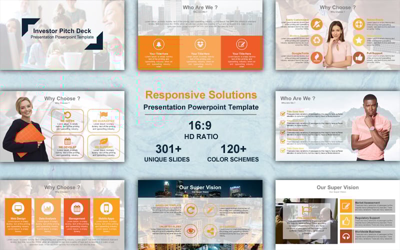 Responsive Solutions PowerPoint Template