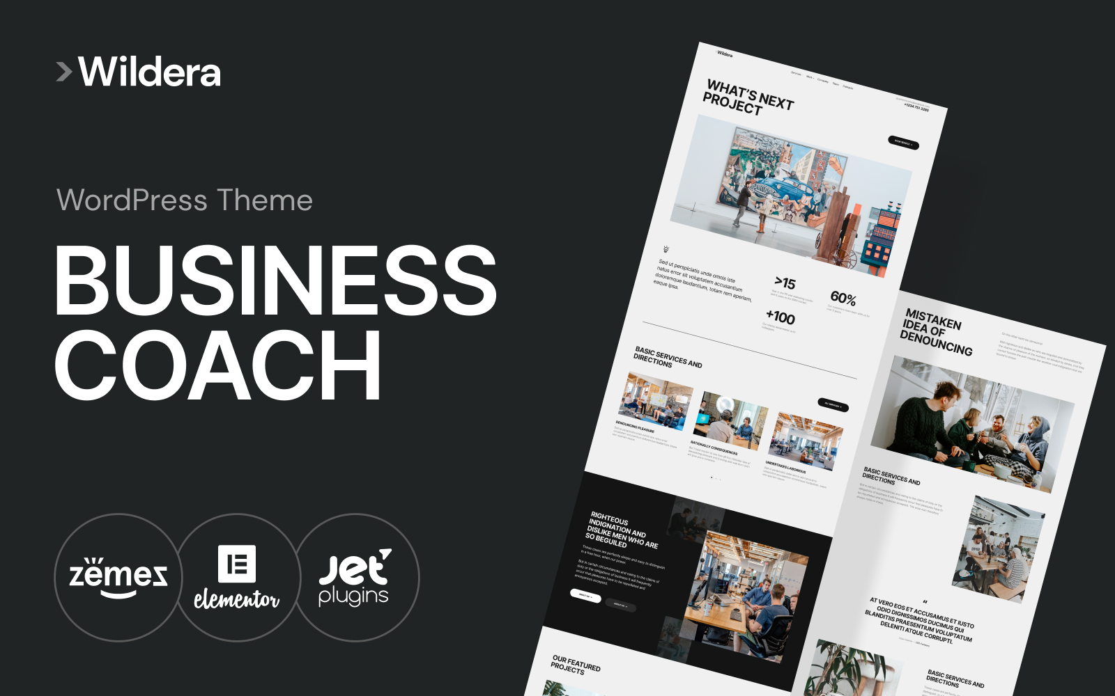 Responsive Wildera - clean business Wordpress #102219